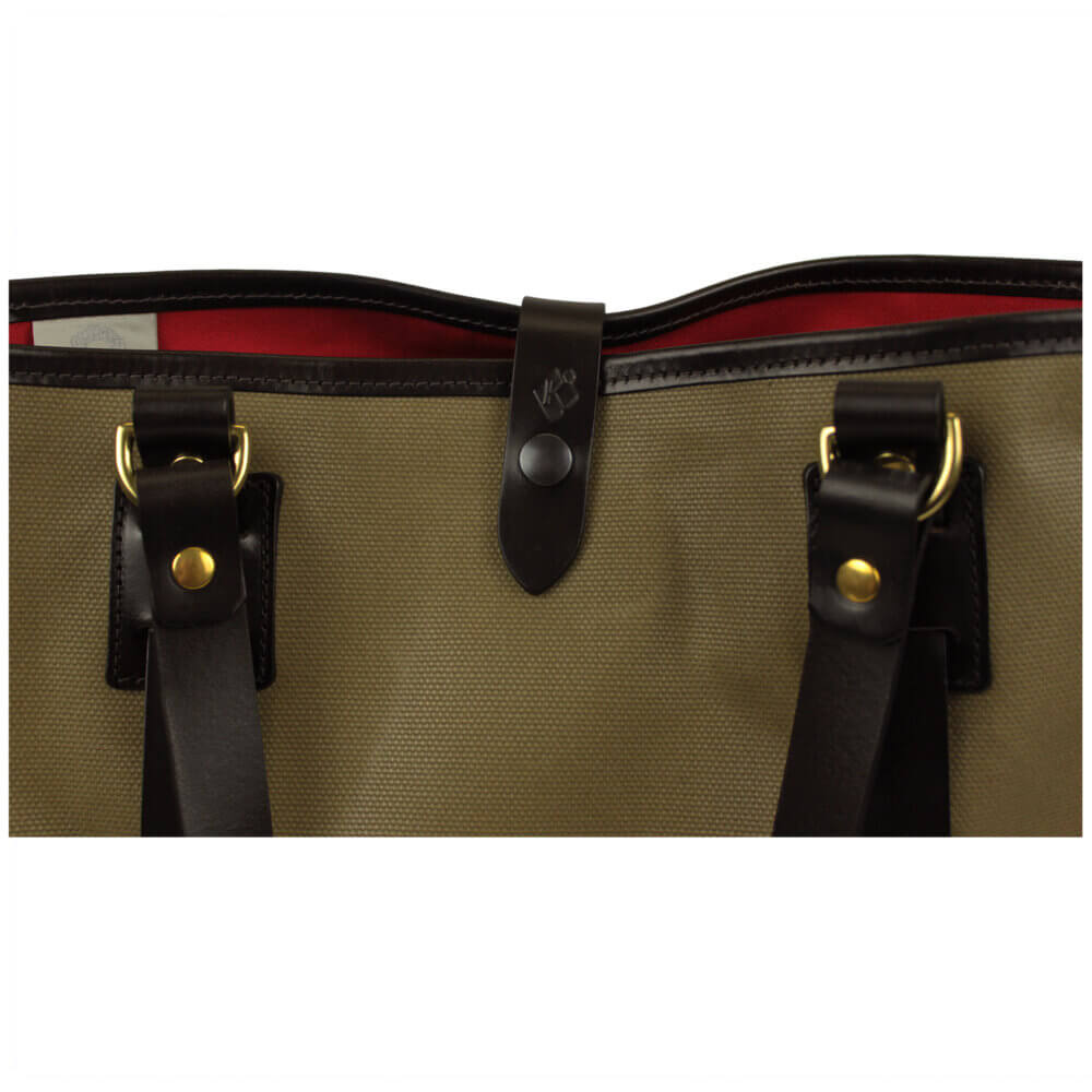 Vintage Canvas Tote Bag by Croots England, Sand