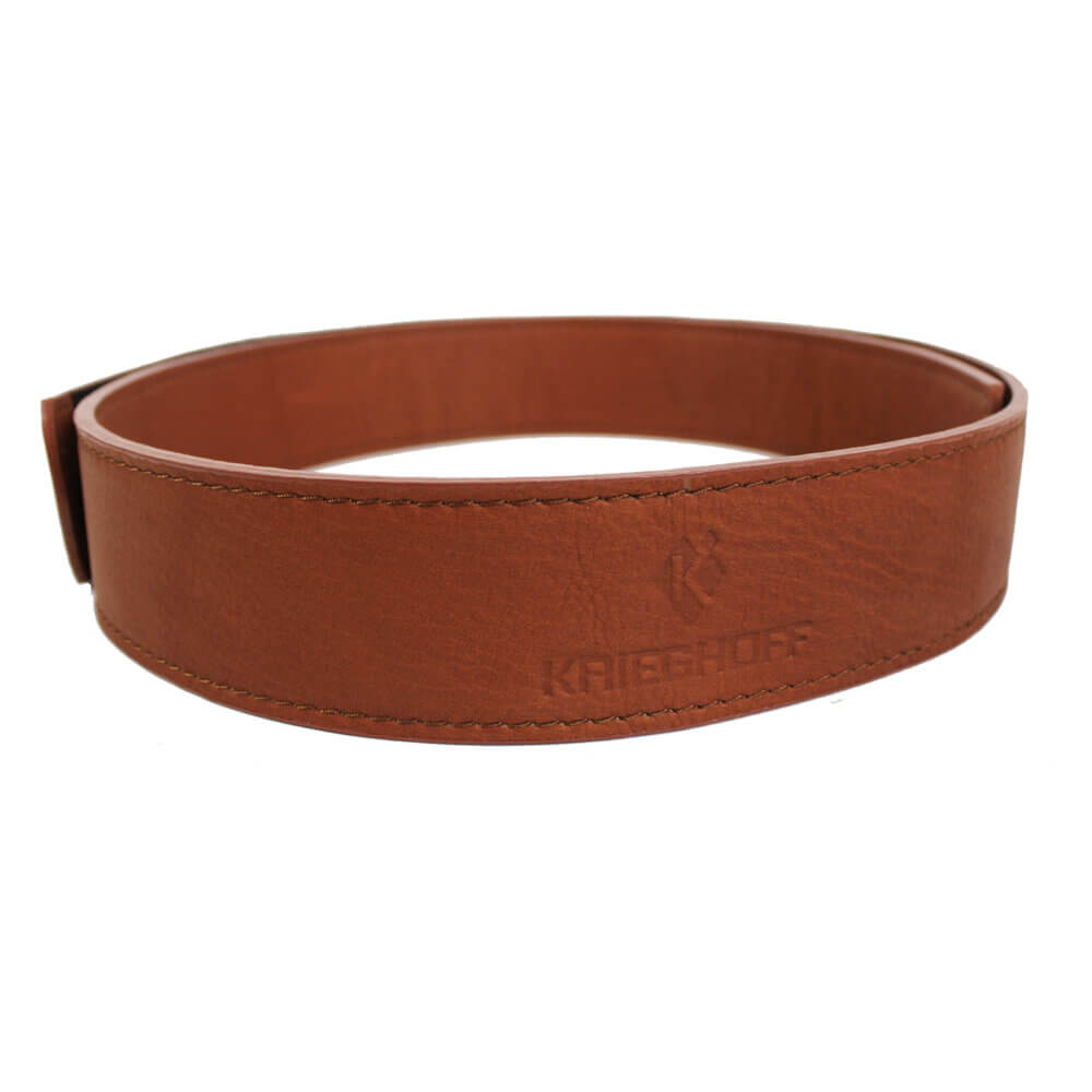 Leather Buckle-less Belt by Wild Hare, Light Brown, 3 Sizes