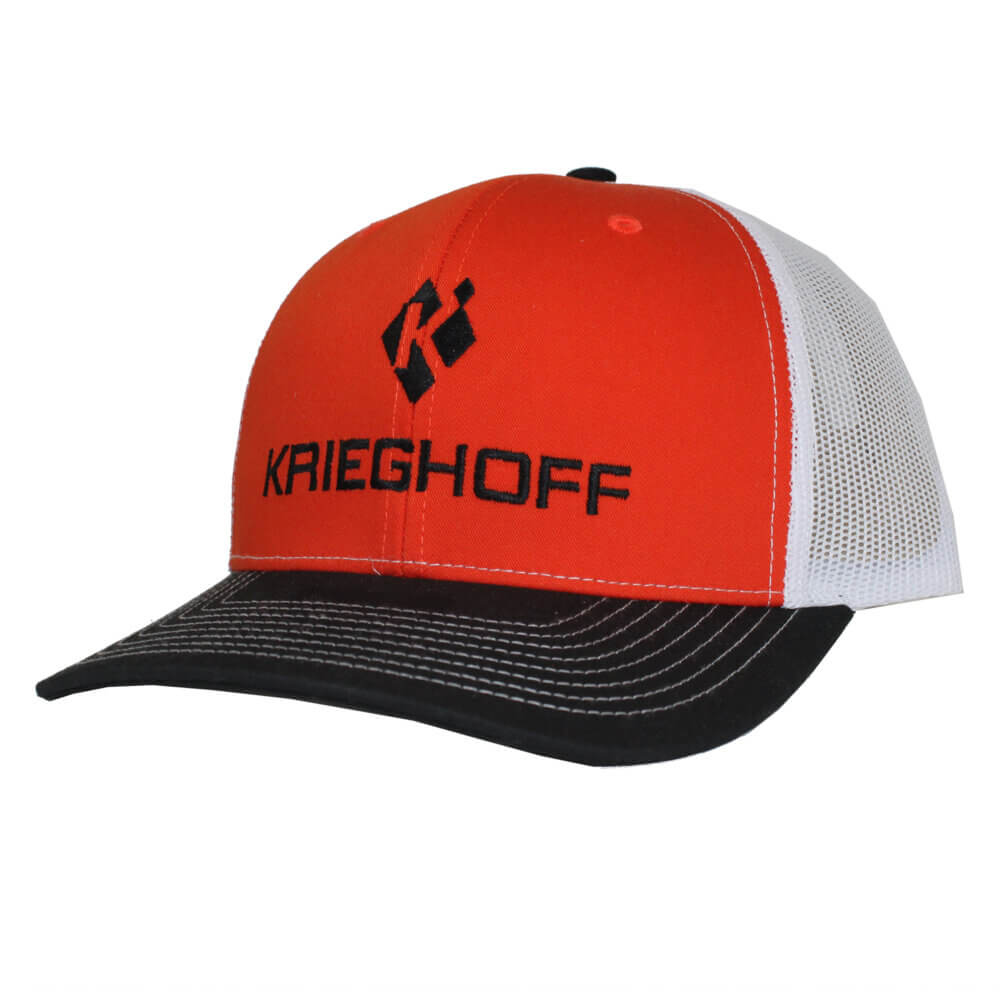 Hat, Richardson Trucker, Orange/White/Black