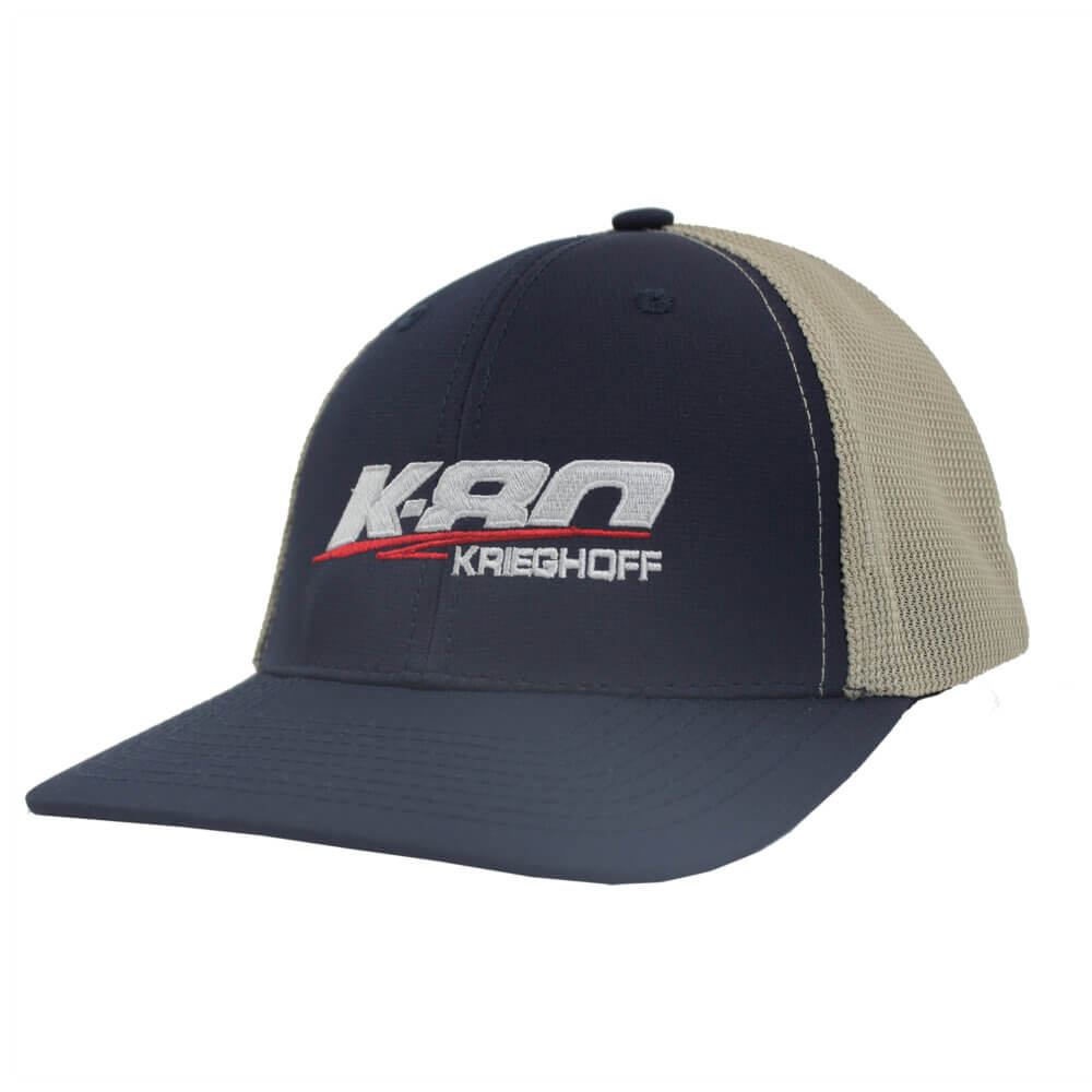 K-80 Performance Trucker Hat, Navy/Khaki