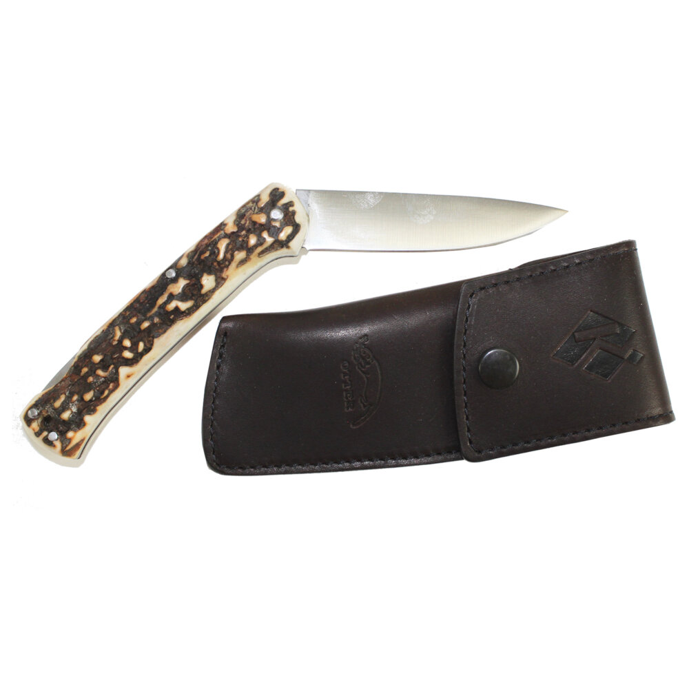 Krieghoff “Reineke” Pocketknife by Otter, Buckhorn Handle
