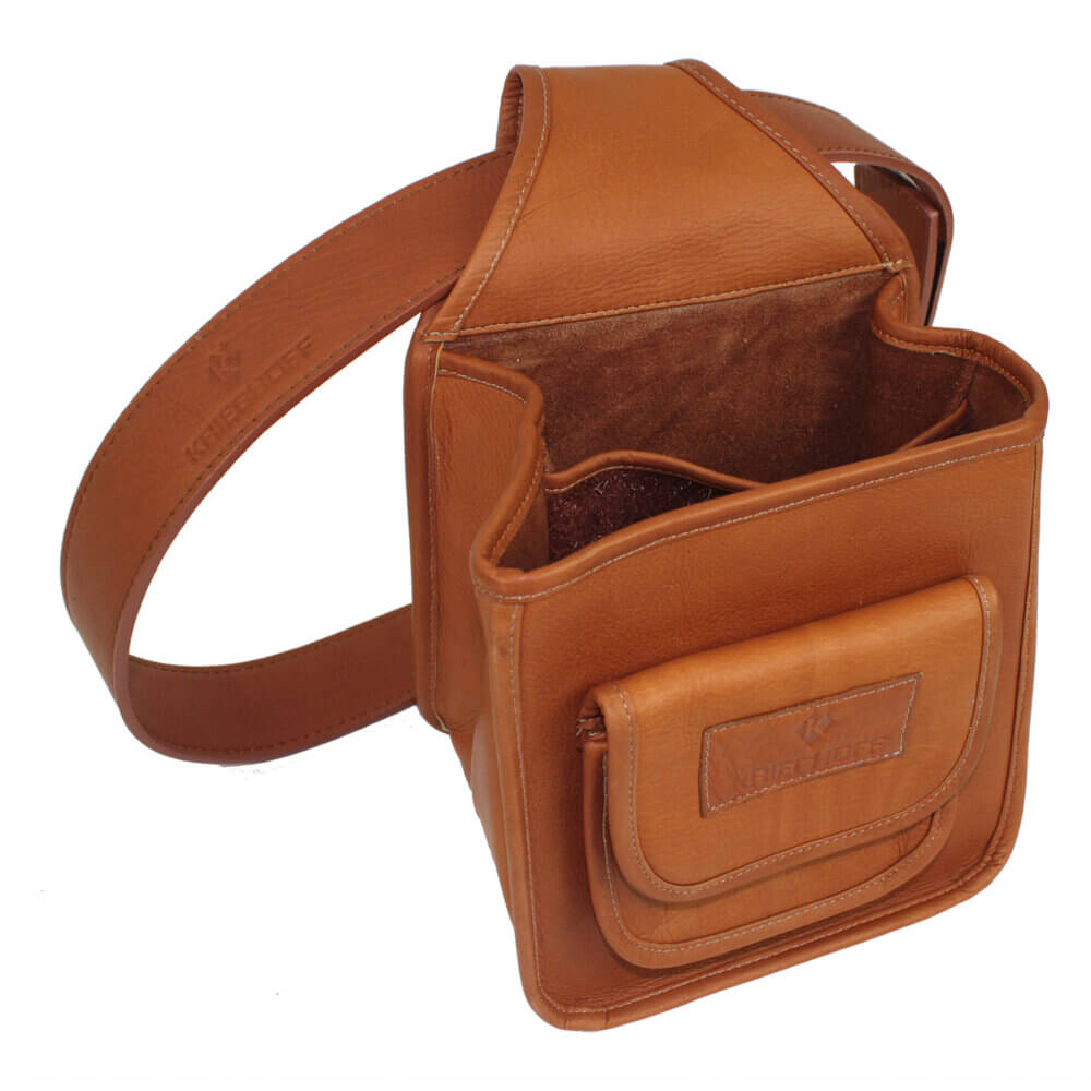 Leather Divided Pouch by Wild Hare, Two Colors