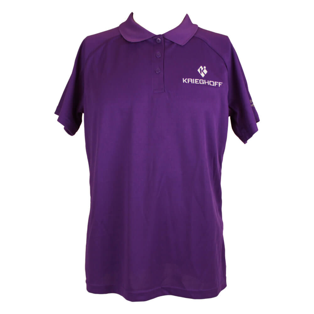 Krieghoff Ladies’ Performance Polo Shirt by Reebok, Purple – Medium Only