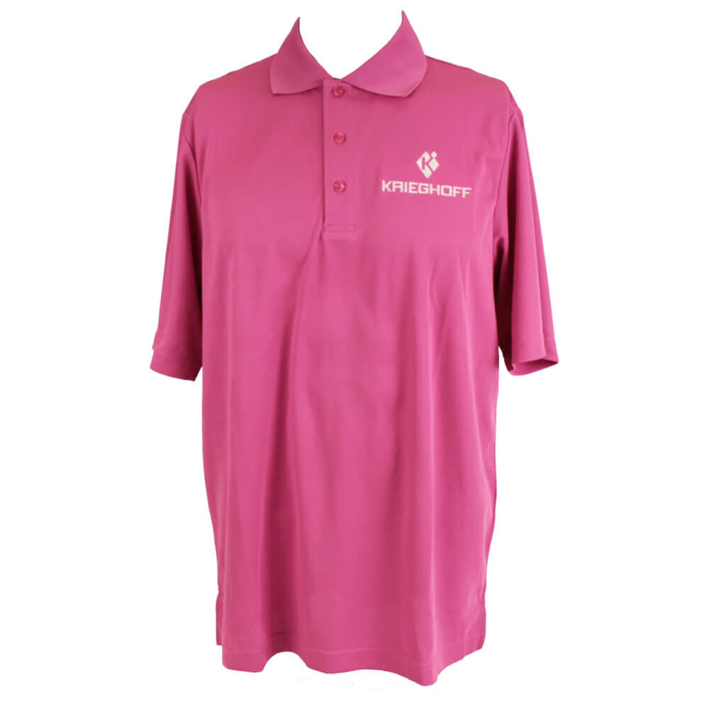 Men’s Performance Polo Shirt, Pink