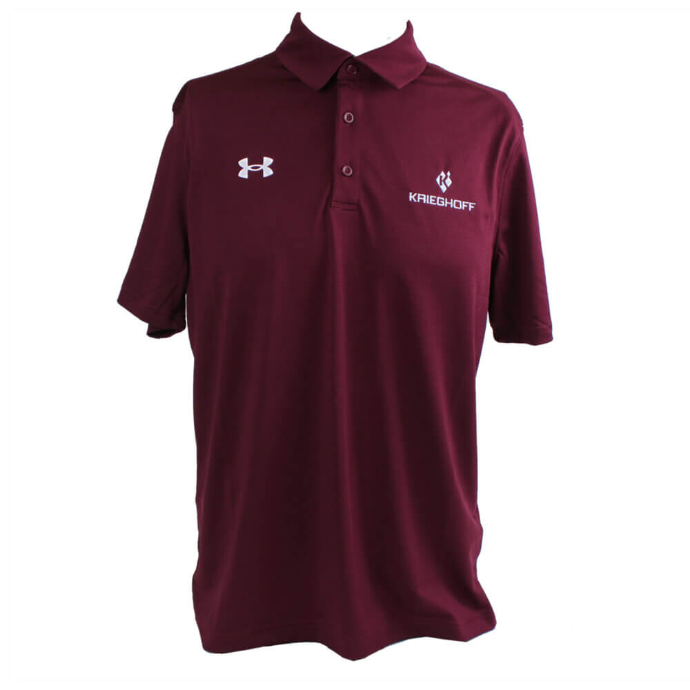 Under Armour Men’s Tech™ Polo Shirt, Maroon – Small Only