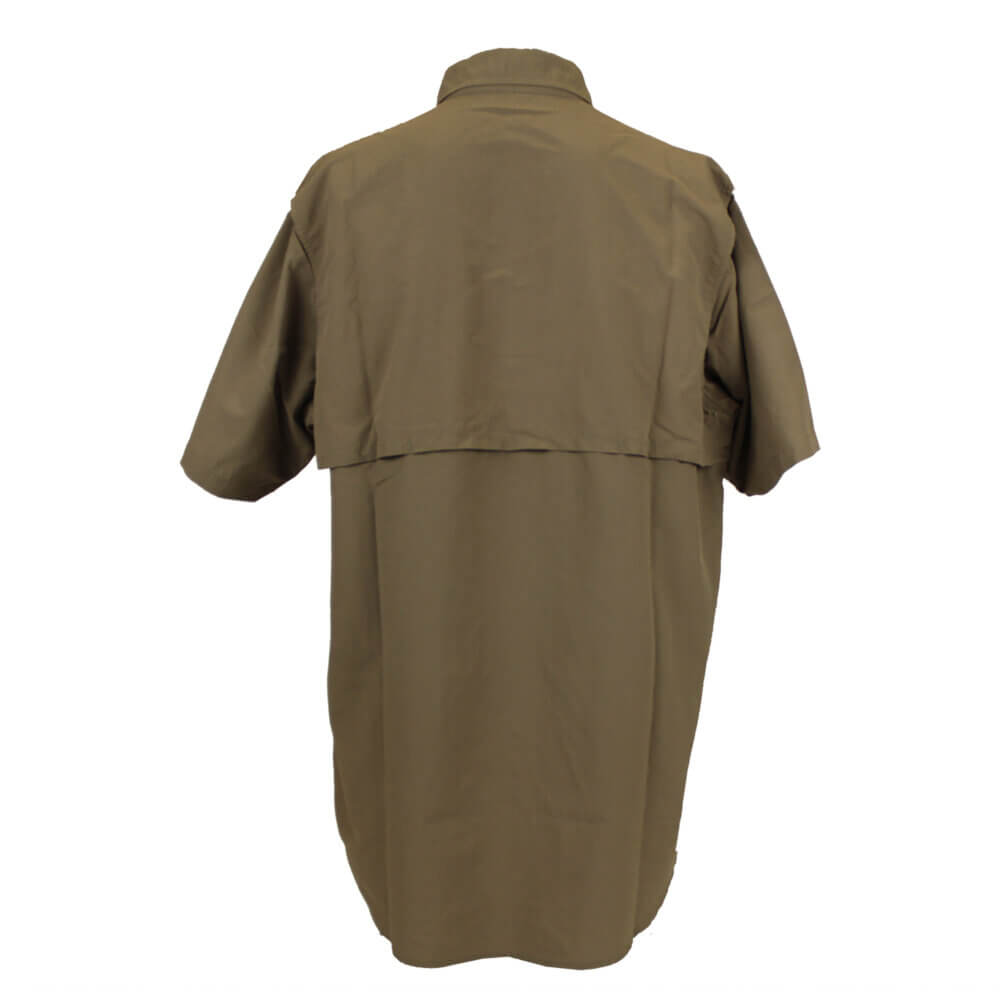 Krieghoff “Pica Zuro” Short Sleeve Button Down Mesh Back Shirt by Boyt, Khaki